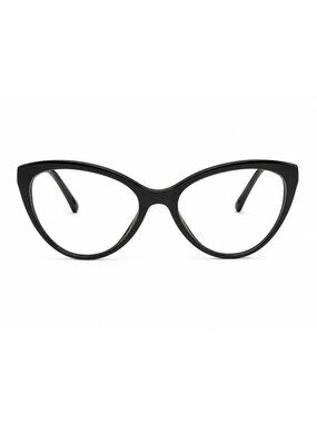 Chanel Cat Eye Eyeglasses Frames Black Acetate Italy BC26906647